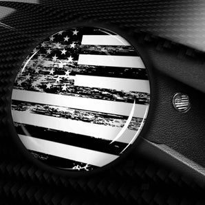US Flag Fuel Door Button Cover - Fits Chrysler 300 Gas Cap Door Release Button Cover 200 & 300