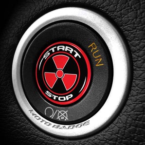 Radioactive - Fits Dodge Challenger & Charger - Start Button Cover for Hellcat, SXT, Scat Pack, Redeye, Demon & More