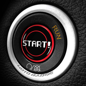 START! 8 Bit Gamer Theme - Fits Dodge Challenger & Charger - Start Button Cover for Hellcat, SXT, Scat Pack, Redeye, Demon & More