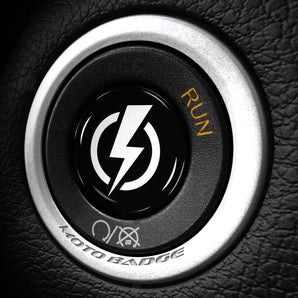 HIGH VOLTAGE Lightning - Fits Dodge Challenger & Charger - Start Button Cover for Hellcat, SXT, Scat Pack, Redeye, Demon & More