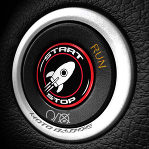 ROCKET - Fits Dodge Challenger & Charger - Start Button Cover for Hellcat, SXT, Scat Pack, Redeye, Demon & More