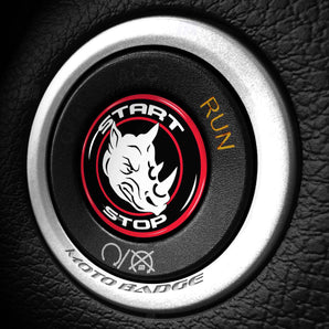 Rhinoceros - Fits Dodge Challenger & Charger - Rhino Start Button Cover for Hellcat, SXT, Scat Pack, Redeye, Demon & More - RHINO