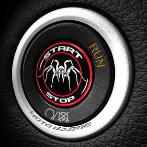 Spider - Fits Dodge Challenger & Charger - Start Button Cover for Hellcat SXT Demon Redeye Scat Pack