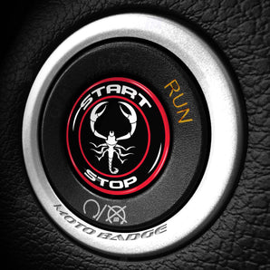 SCORPION - Fits Dodge Challenger & Charger - Start Button Cover for Hellcat, SXT, Scat Pack, Redeye, Demon & More