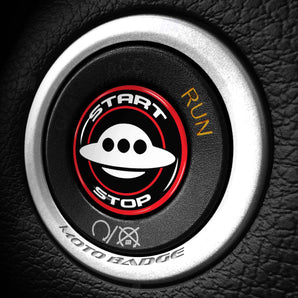 UFO - Fits Dodge Challenger & Charger - Start Button Cover for Hellcat, SXT, Scat Pack, Redeye, Demon & More