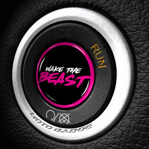 Wake The Beast - Fits Dodge Challenger & Charger - Start Button Cover for Hellcat SXT Demon Redeye Scat Pack