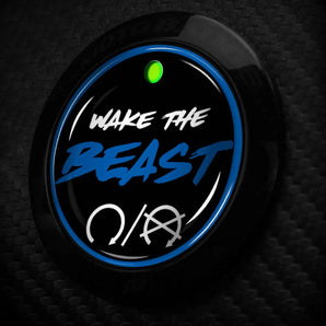 Wake The BEAST Start Button Cover fits Ford Cars - Focus RS ST, Taurus SHO, Fusion and more