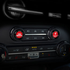 Eject - Fire Missile Radio Button Covers for Ford Bronco Knobs