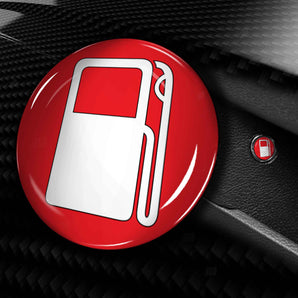 Fuel Door Button Cover - fits Chrysler Pacifica & Voyager Gas Cap Door Release Push Button Overlay (Copy)