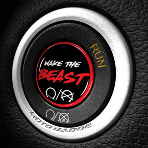 Wake the Beast Start Button Cover fits Pacifica & Voyager Minivan - Chrysler Van Push to Start Ignition Switch