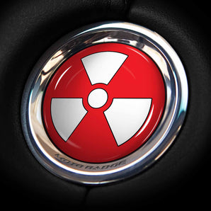 Radioactive - Mitsubishi Start Button Cover Fits Mitsubishi Mirage G4, Eclipse Cross