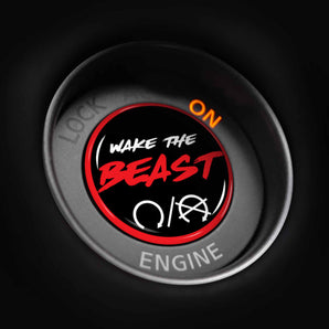 Wake The BEAST Nissan GT-R Start Button Cover Overlay 2007-2024 R35 NISMO T-Spec Track Edition GT R
