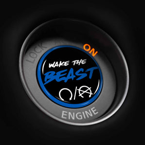 Wake The BEAST Nissan GT-R Start Button Cover Overlay 2007-2024 R35 NISMO T-Spec Track Edition GT R