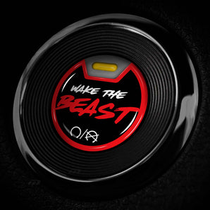 Wake The BEAST Push Start Button Cover for Nissan Titan, Sentra, Pathfinder, Juke, Murano, Versa, Altima, Maxima +