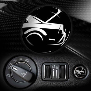Trunk Button Cover - Fits Dodge Charger & Challenger Trunk Release Push Button Decor Cover
