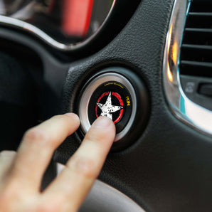 STAR - Fits Dodge Challenger & Charger - Start Button Cover for Hellcat SXT Demon Redeye Scat Pack