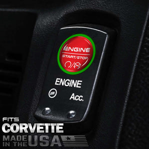 Start Button Cover Fits Corvette C6 Z06 ZR1 Chevrolet Vette Push Switch 2005-2013