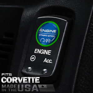 Start Button Cover Fits Corvette C6 Z06 ZR1 Coupe Chevrolet Vette Push Switch 2005-2013