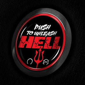 Unleash HELL - fits Ford Fusion Focus Taurus Fiesta ST RS & More - Start Button Cover