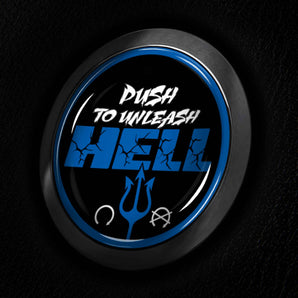 Push to Unleash Hell - Fits Ford MAVERICK - Start Button Cover for (2022-2024) XL XLT Lariat Raptor Truck and more