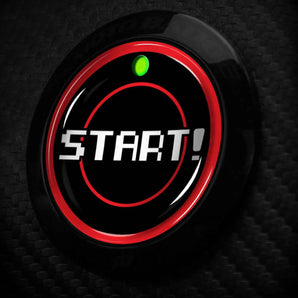 START! - Fits Ford RANGER - 8 Bit Gamer Style Start Button Cover for XL XLT Lariat Raptor Truck and more