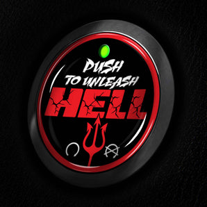 Unleash HELL - Fits Ford LIGHTNING - Start Button Cover for F-150 EV Truck 2022 and newer Pro, XLT, Lariat and Premium Electric Vehicle