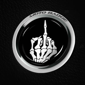 Middle Finger - Alfa Romeo Skeleton Start Button Cover fits 2017-2024 Giulia, Stelvio, Quadrifoglio, Ti, Tonale
