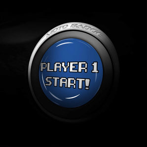 Player 1 START Chrysler Start Button Overlay - Chrysler 300 (2009-2011), Town & Country Van - 8 Bit Gamer Style