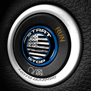 US Flag - Pacifica & Voyager Minivan Start Button Cover - fits Chrysler Van Push to Start Ignition Switch