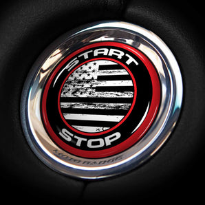 US Flag - Corvette C8 Start Button Cover - Fits 2020-2024 Stingray, E-Ray, ZR1, Z06