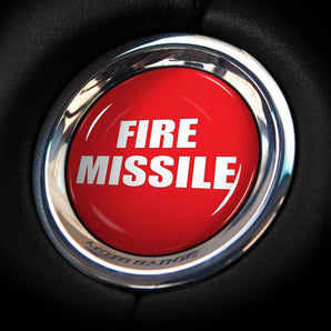 FIRE MISSILE - Corvette C8 Red Start Button Cover - Fits 2020-2024 Stingray, E-Ray, ZR1, Z06