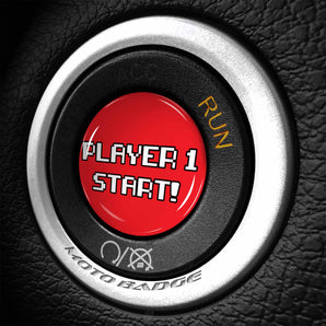 Player 1 START - Dodge Journey Start Button Overlay - 8 Bit Gamer Style