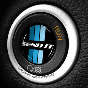 SEND IT Retro Dodge Journey Start Button Overlay Cover
