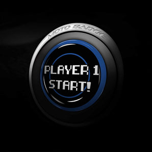 Player One START - Dodge Challenger (2008-2014) Start Button Overlay - 8 Bit Gamer Style SXT SRT R/T