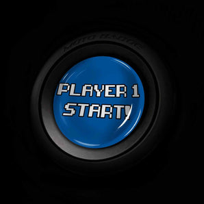 Player 1 START - Fiat 500X Start Button Overlay - Lounge, Pop, Trekking, Urbana, Sport - 8 Bit Gamer Style