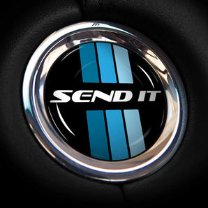 SEND IT Retro FIAT 124 Spider Start Button Overlay Cover for Classica, Lusso, Urbana, Abarth