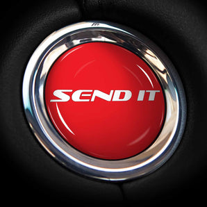SEND IT FIAT 124 Spider Start Button Overlay Cover for Classica, Lusso, Urbana, Abarth
