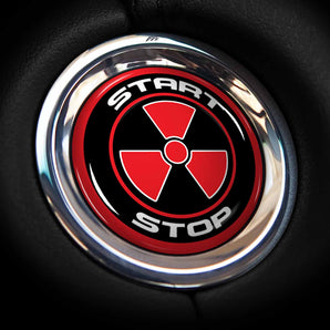 Radioactive - FIAT 124 Spider Start Button Overlay Cover for Classica, Lusso, Urbana, Abarth