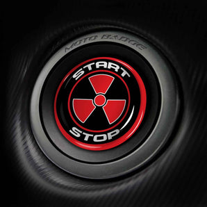 Radioactive - Jaguar Start Button Overlay Cover for 2007-2024 F-Type, XK, F-Pace, XJ, XE & More