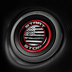US Flag - Jaguar Start Button Cover for 2007-2024 F-Type, XK, F-Pace, XJ, XE & More