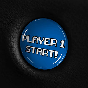 Player 1 START - Kia K5 Start Button Overlay 2021-2024 K5 Optima - 8 Bit Gamer Style