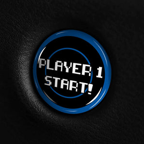 Player One START - Kia K5 Start Button Overlay 2021-2024 K5 Optima - 8 Bit Gamer Style