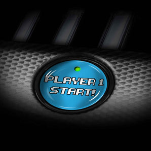 Player 1 Start - Fits Mach-E Mustang EV - 8 bit gamer style Start Button Ignition Cover