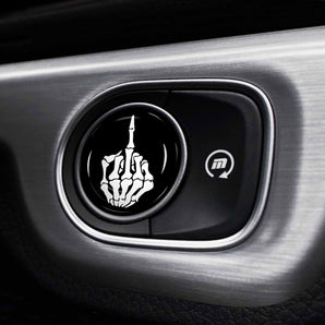 Middle Finger - Mercedes Skeleton Start Button Cover for 2019-2024 G Class W167, W464, W463, G63, GLE, GLS and More