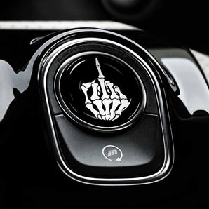 Middle Finger - Mercedes-Benz Skeleton Start Button Cover for GLA, GLC, GLB, CLA, A35 Sprinter & More