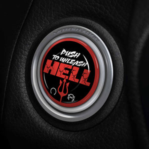 Unleash HELL - Mercedes Start Button Cover - Fits 2017-2023 GLC, CLS, S Class, C, E and More