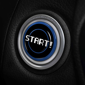 START! Mercedes Push Start Button Cover - 8 Bit Gamer Style - Fits 2017-2023 GLC, CLS, S Class, C, E and More
