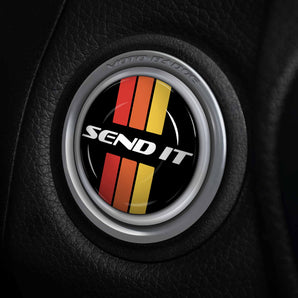 SEND IT Retro Mercedes Start Button Cover - Fits 2017-2023 GLC, CLS, S Class, C, E and More