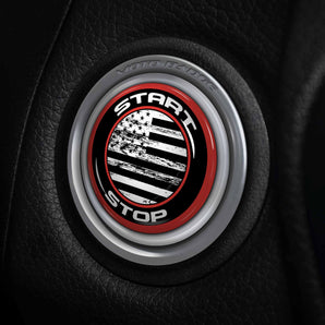 US Flag - Mercedes Start Button Cover - Fits 2017-2023 GLC, CLS, S Class, C, E and More