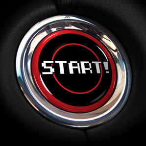 START! Mitsubishi Outlander Push Start Button Overlay Fits SEL, PHEV, Launch Edition, Sport & More - 8 Bit Gamer Style